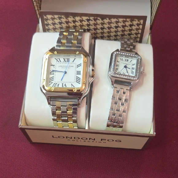 London Fog Other - London Fog Two-Piece Watch Set in Gold and Silver